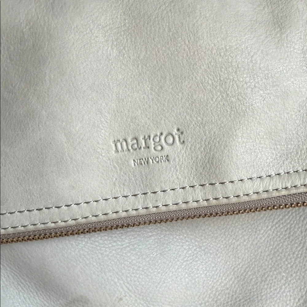 Genuine Leather Margot Soft Gray Crossbody Bag - Picture 2 of 6